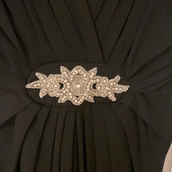 London Style Nights, Black Dress with Sparkle Accent, NEW w/tags, Sz 6 - Picture 5 of 16